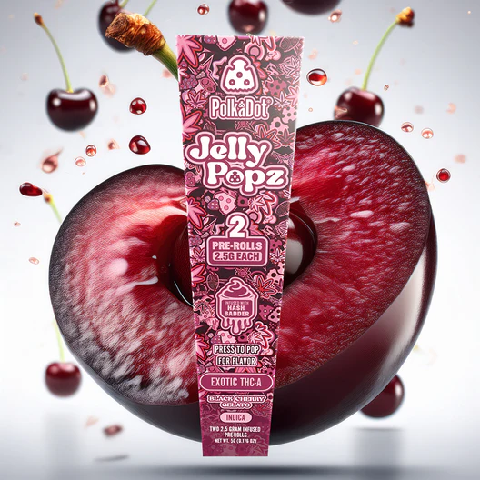 Buy Black Cherry Gelato | Indica | 2.5g Jelly Popz Exotic THC-A Pre-Rolls | Black Cherry Gelato | Indica | 2.5g Jelly Popz Exotic THC-A Pre-Rolls for sale