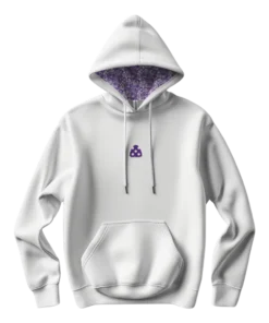 Classic Polkadot Hoodie White