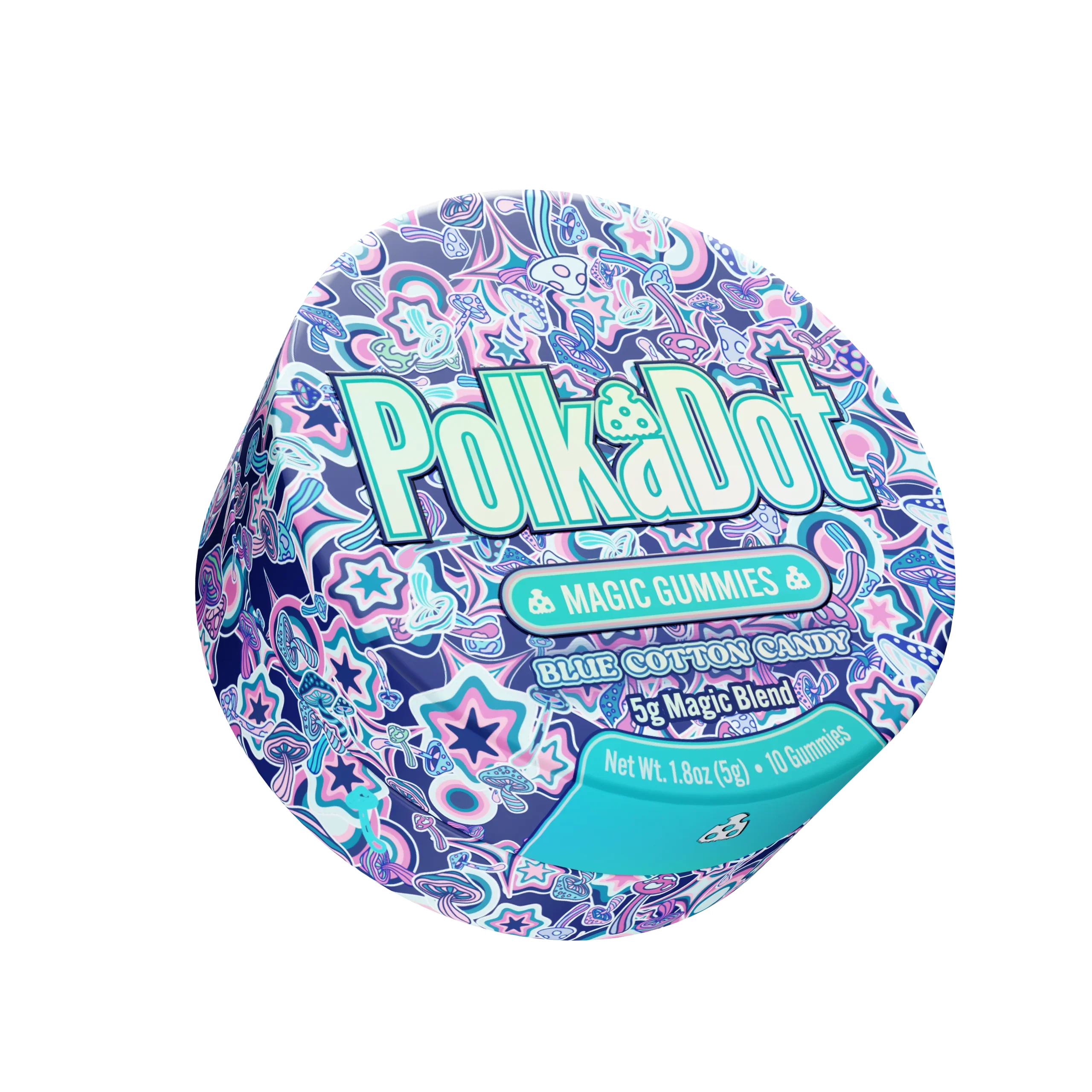 Buy Blue Cotton Candy Gummies (Tin) (2)